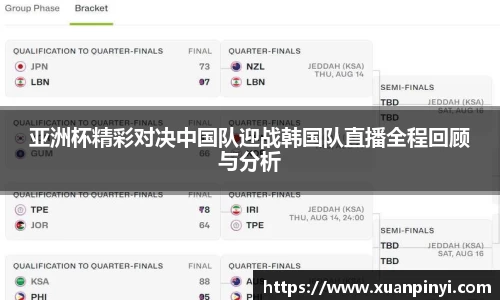 亚洲杯精彩对决中国队迎战韩国队直播全程回顾与分析